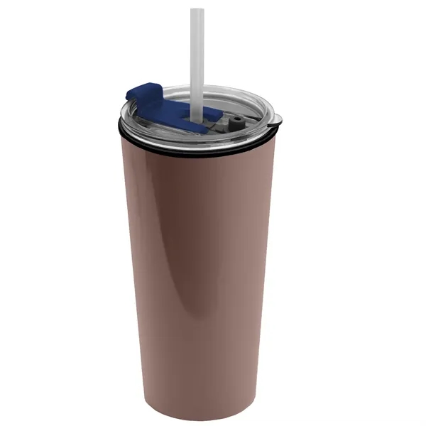 18 oz. Double-Wall Insulated Travel/ Coffee Cup with 2-in-1 Flip and... from ASI 40480 Koozie Group