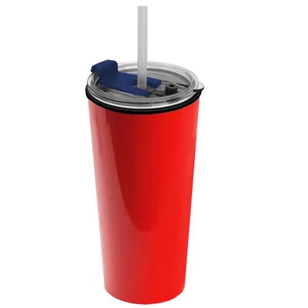 18 oz. Double-Wall Insulated Travel/ Coffee Cup with 2-in-1 Flip and... from ASI 40480 Koozie Group