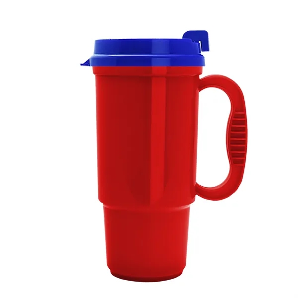 Insulated 16 oz. auto mug, BPA/BPS free, reusable and recyclable polypropylene.... from ASI 40480 Koozie Group