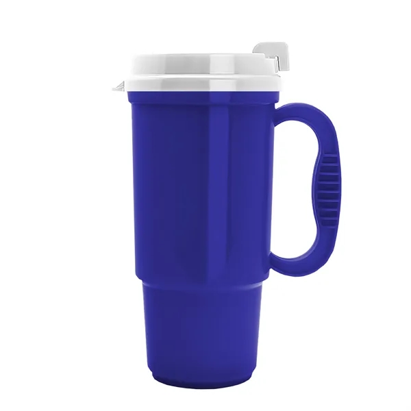 Insulated 16 oz. auto mug, BPA/BPS free, reusable and recyclable polypropylene.... from ASI 40480 Koozie Group