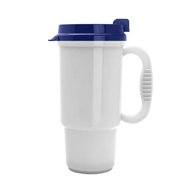 Insulated 16 oz. auto mug, BPA/BPS free, reusable and recyclable polypropylene.... from ASI 40480 Koozie Group