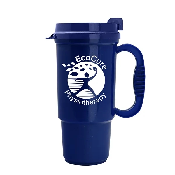 Insulated 16 oz. auto mug, BPA/BPS free, reusable and recyclable polypropylene.... from ASI 40480 Koozie Group
