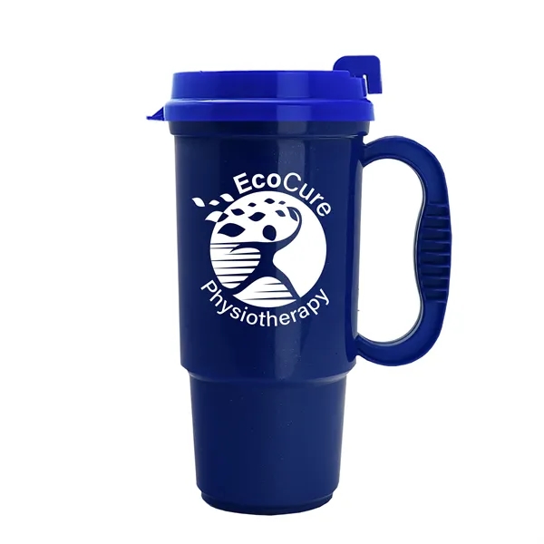 Insulated 16 oz. auto mug, BPA/BPS free, reusable and recyclable polypropylene.... from ASI 40480 Koozie Group