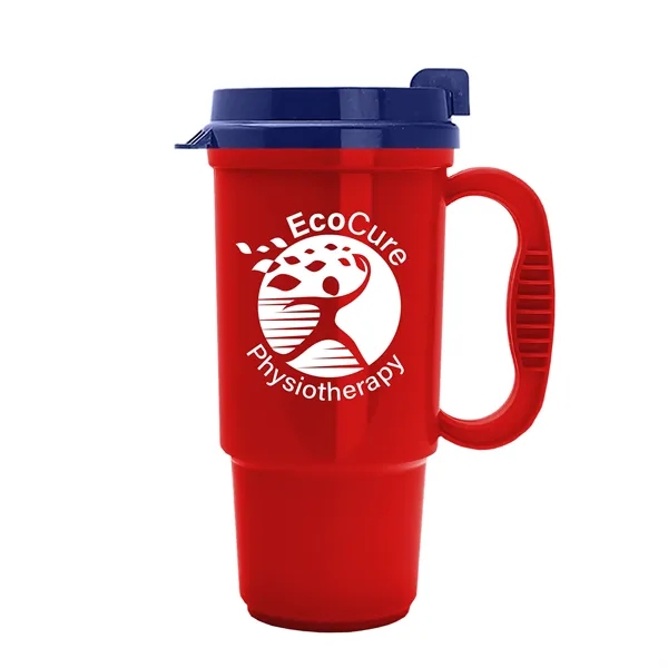 Insulated 16 oz. auto mug, BPA/BPS free, reusable and recyclable polypropylene.... from ASI 40480 Koozie Group