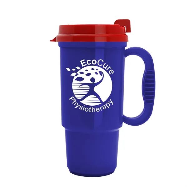 Insulated 16 oz. auto mug, BPA/BPS free, reusable and recyclable polypropylene.... from ASI 40480 Koozie Group