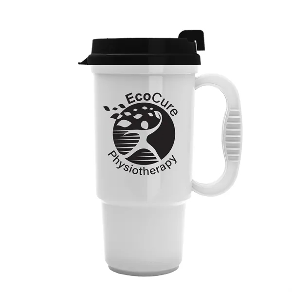 Insulated 16 oz. auto mug, BPA/BPS free, reusable and recyclable polypropylene.... from ASI 40480 Koozie Group