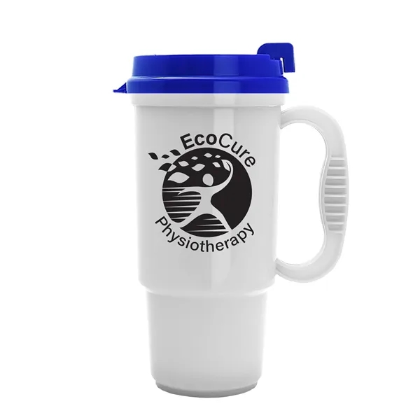Insulated 16 oz. auto mug, BPA/BPS free, reusable and recyclable polypropylene.... from ASI 40480 Koozie Group