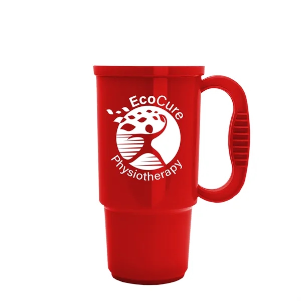 Insulated 16 oz. auto mug, BPA/BPS free, reusable and recyclable polypropylene.... from ASI 40480 Koozie Group