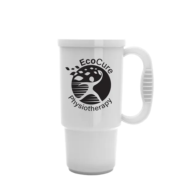 Insulated 16 oz. auto mug, BPA/BPS free, reusable and recyclable polypropylene.... from ASI 40480 Koozie Group