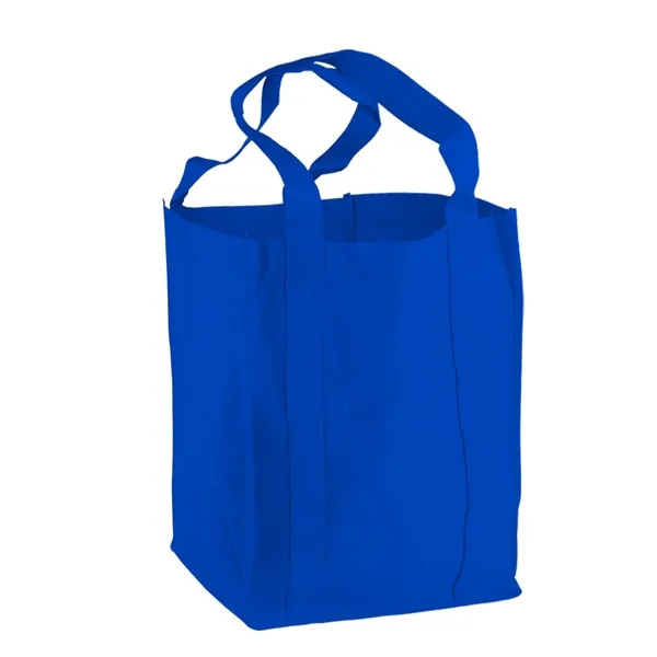 Non-woven polypropylene grocery tote bag, 12" wide, 14" H, and 8"... from ASI 40480 Koozie Group