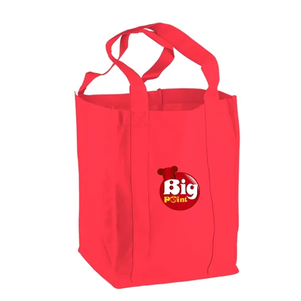 Non-woven polypropylene grocery tote bag, 12" wide, 14" H, and 8"... from ASI 40480 Koozie Group