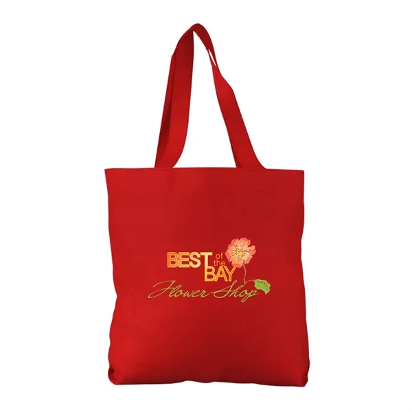 Non-woven polypropylene economy tote, 13" x 13" with a 18" handle.... from ASI 40480 Koozie Group