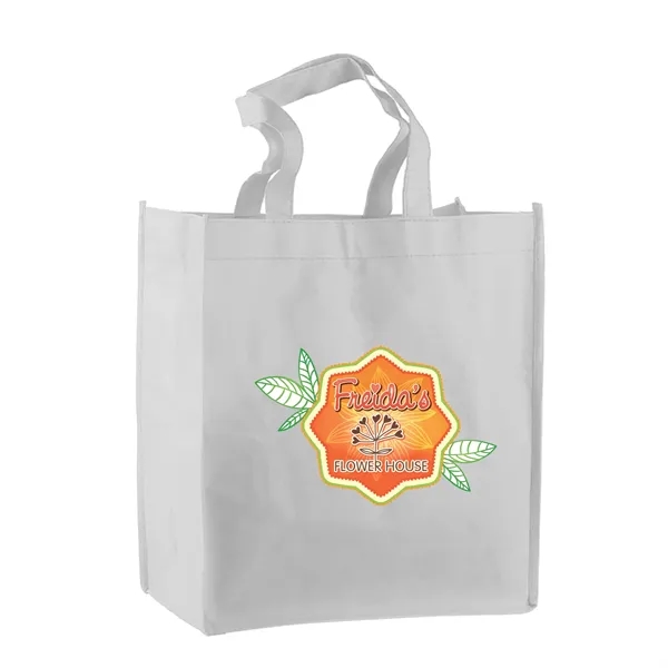 Non-woven polypropylene tote bag, 13" x 13" with a 18" handles.... from ASI 40480 Koozie Group