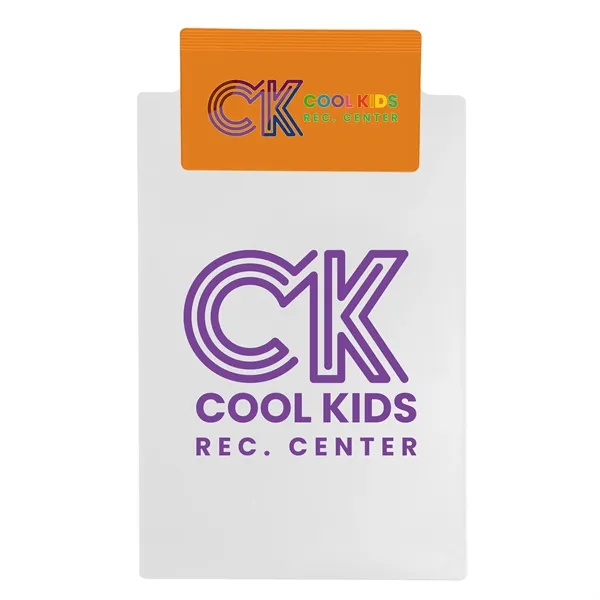 Memo clipboard, holds standard 5 1/2" x 8 1/2" writing pad.... from ASI 40480 Koozie Group