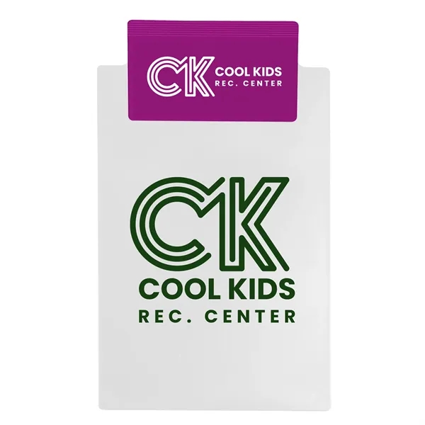 Memo clipboard, holds standard 5 1/2" x 8 1/2" writing pad.... from ASI 40480 Koozie Group