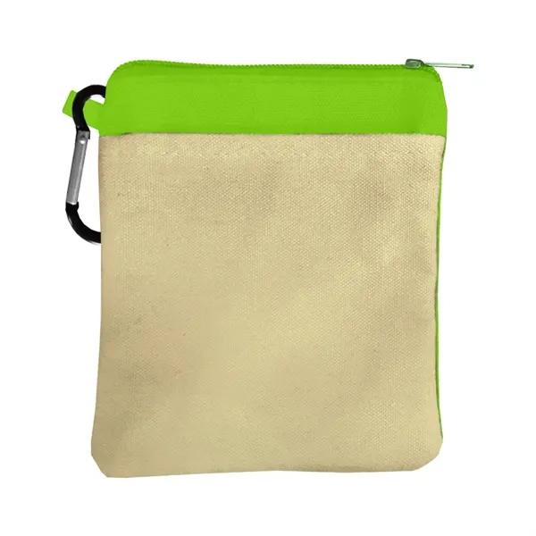 Canvas Zipper Tote with Carabiner... from ASI 40480 Koozie Group