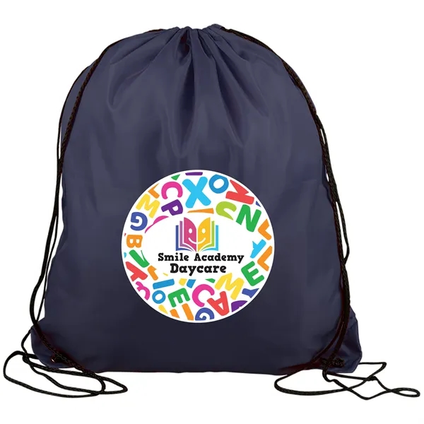 Drawstring back pack bag made of 210 Denier polyester fabric.... from ASI 40480 Koozie Group