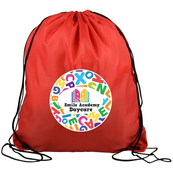Drawstring back pack bag made of 210 Denier polyester fabric.... from ASI 40480 Koozie Group