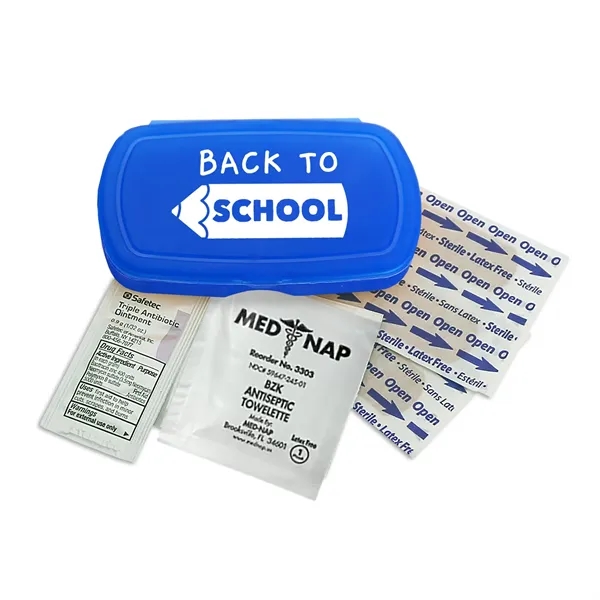First aid kit. Oval shape, pocket size, elegant details.... from ASI 40480 Koozie Group
