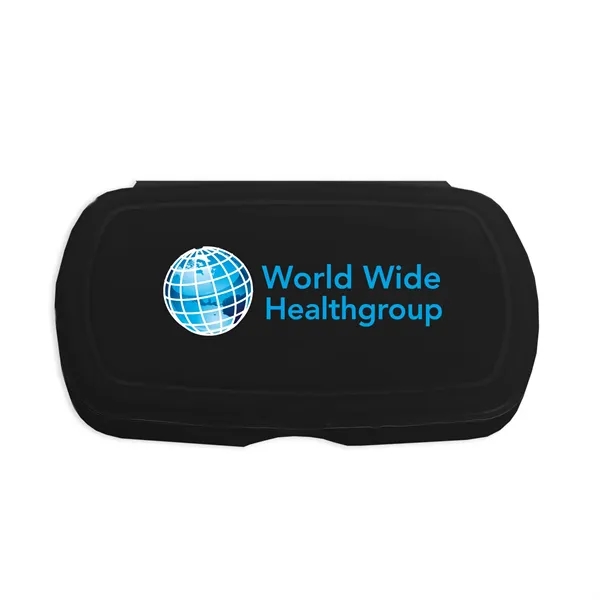 Multi-purpose Oval design living hinge box. Fits Easily Into Backpacks, Purses,... from ASI 40480 Koozie Group