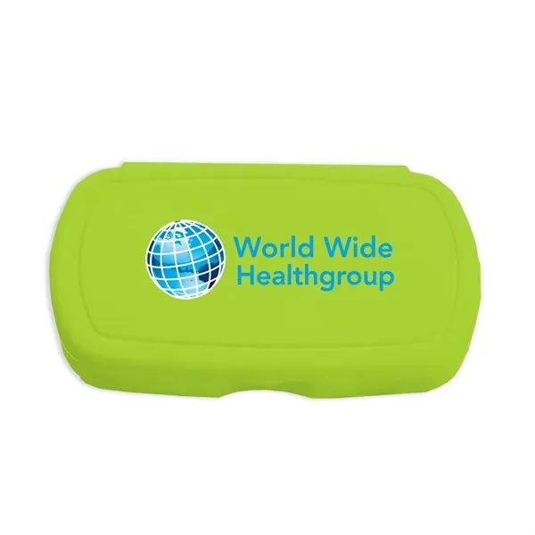 Multi-purpose Oval design living hinge box. Fits Easily Into Backpacks, Purses,... from ASI 40480 Koozie Group