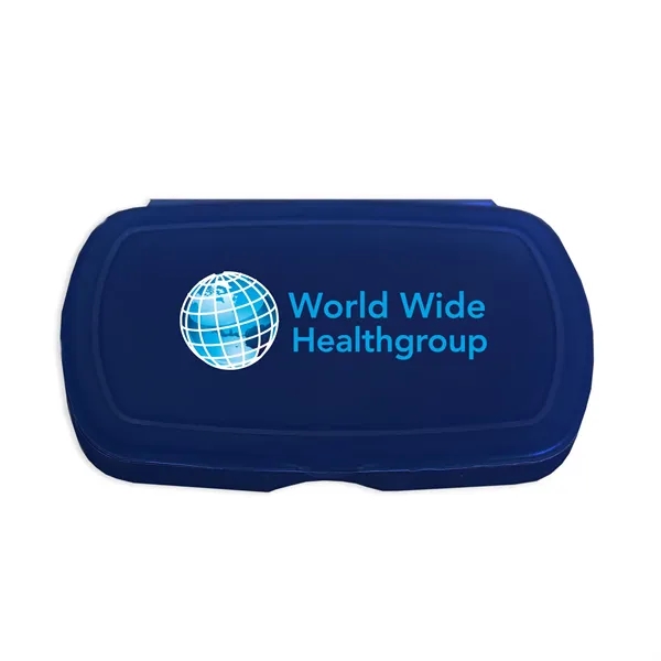 Multi-purpose Oval design living hinge box. Fits Easily Into Backpacks, Purses,... from ASI 40480 Koozie Group