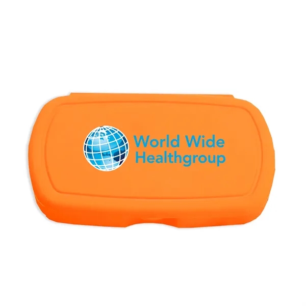 Multi-purpose Oval design living hinge box. Fits Easily Into Backpacks, Purses,... from ASI 40480 Koozie Group