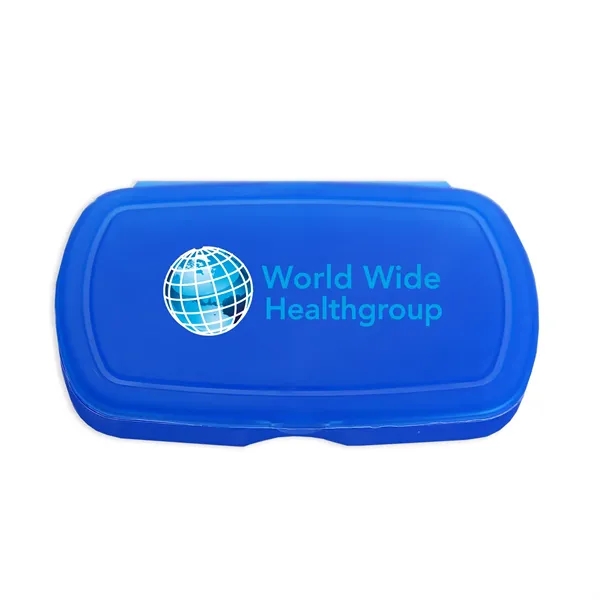 Multi-purpose Oval design living hinge box. Fits Easily Into Backpacks, Purses,... from ASI 40480 Koozie Group