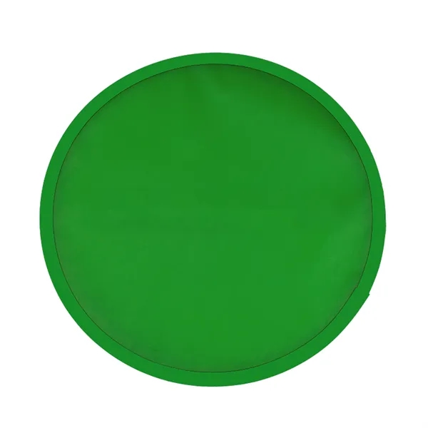 Ten inch 190T polyester fabric folding flyer/hand fan with black trim... from ASI 40480 Koozie Group