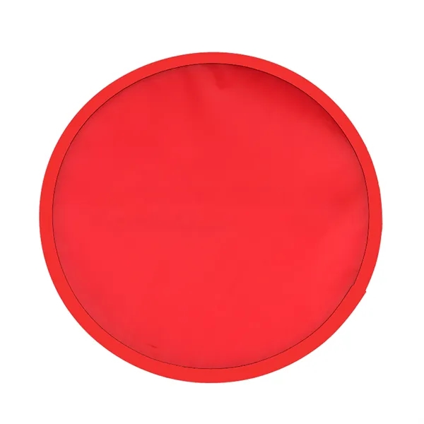 Ten inch 190T polyester fabric folding flyer/hand fan with black trim... from ASI 40480 Koozie Group