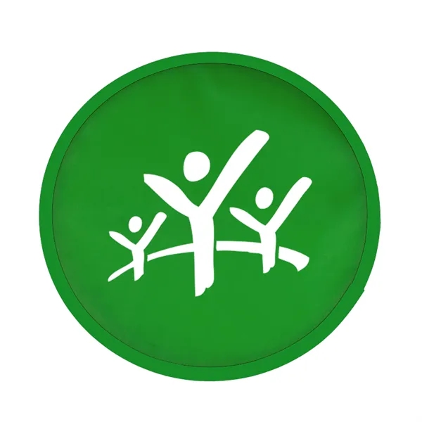 Ten inch 190T polyester fabric folding flyer/hand fan with black trim... from ASI 40480 Koozie Group