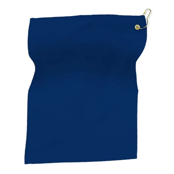 15" x 18" Hemmed Terry/ Velour Rally Towel with Grommet and... from ASI 40480 Koozie Group