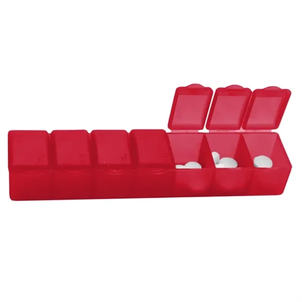 Seven day pill case holds a weeks worth of pills. Made... from ASI 40480 Koozie Group