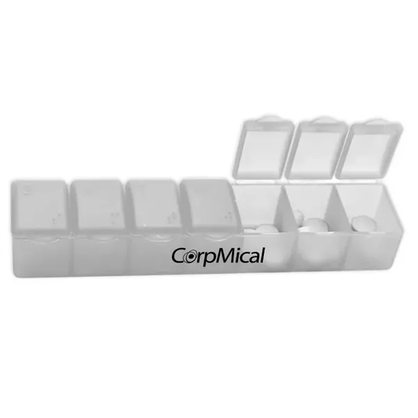 Seven day pill case holds a weeks worth of pills. Made... from ASI 40480 Koozie Group