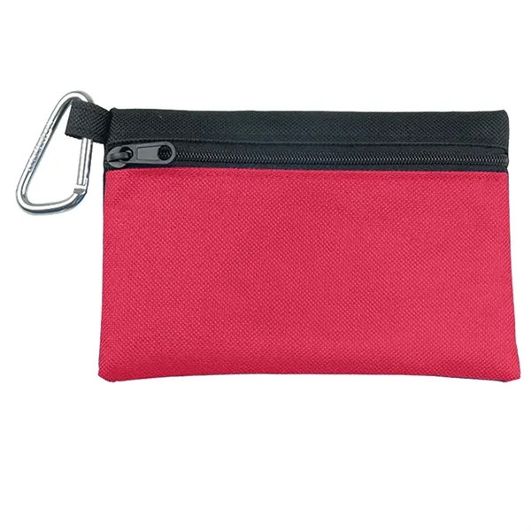 600 denier two-tone polyester zipper tote.... from ASI 40480 Koozie Group