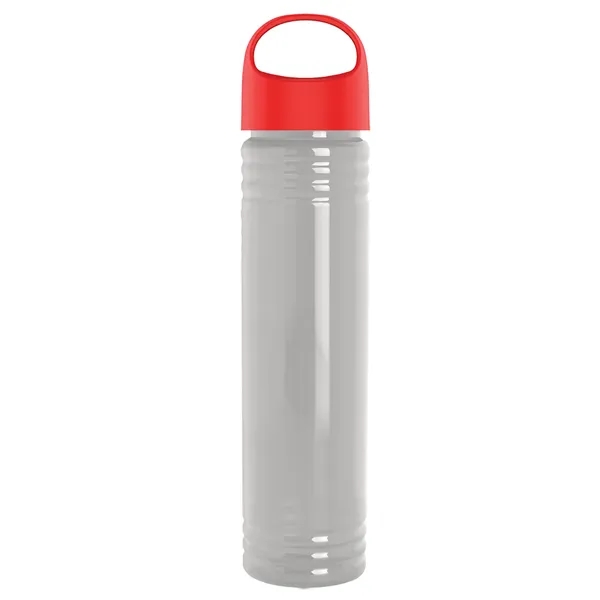 32 oz. Transparent Bottle with Oval Crest lid. Slim Cylinder Design... from ASI 40480 Koozie Group