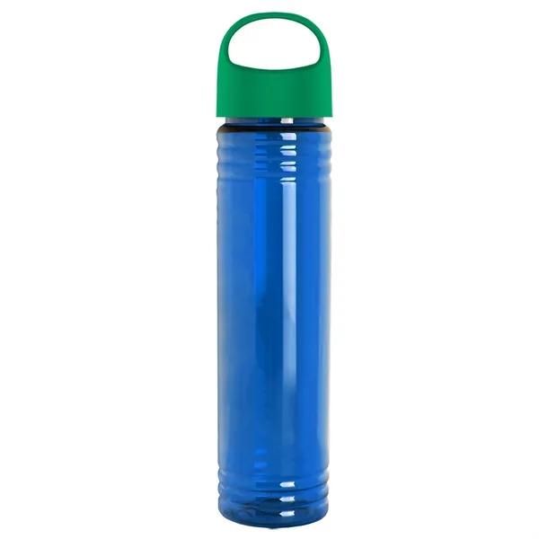 32 oz. Transparent Bottle with Oval Crest lid. Slim Cylinder Design... from ASI 40480 Koozie Group