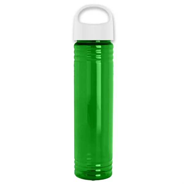 32 oz. Transparent Bottle with Oval Crest lid. Slim Cylinder Design... from ASI 40480 Koozie Group