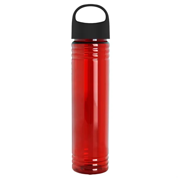 32 oz. Transparent Bottle with Oval Crest lid. Slim Cylinder Design... from ASI 40480 Koozie Group