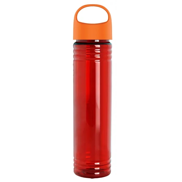 32 oz. Transparent Bottle with Oval Crest lid. Slim Cylinder Design... from ASI 40480 Koozie Group