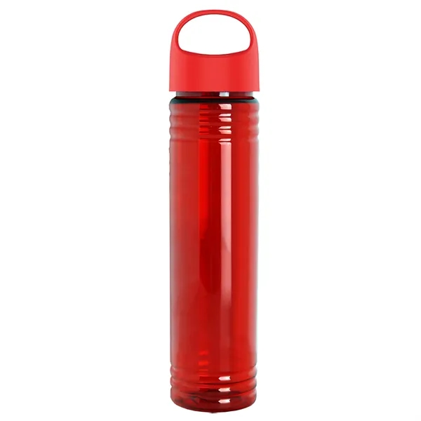 32 oz. Transparent Bottle with Oval Crest lid. Slim Cylinder Design... from ASI 40480 Koozie Group