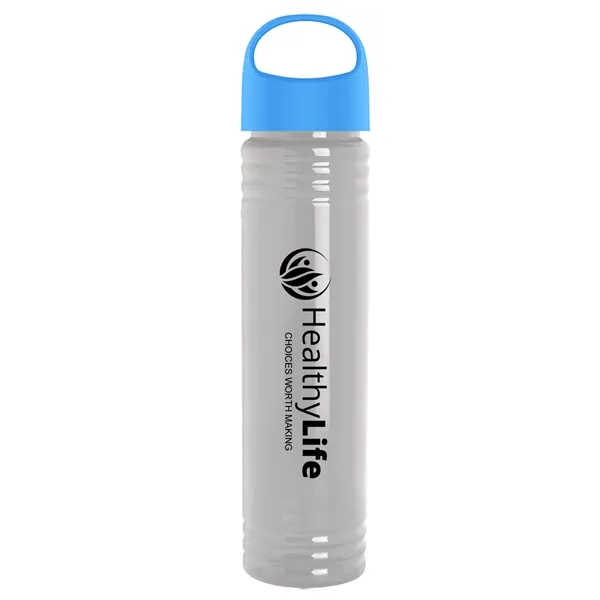 32 oz. Transparent Bottle with Oval Crest lid. Slim Cylinder Design... from ASI 40480 Koozie Group