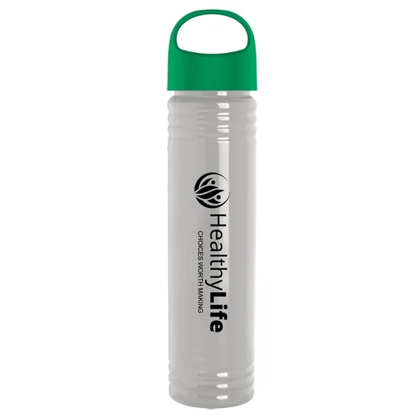 32 oz. Transparent Bottle with Oval Crest lid. Slim Cylinder Design... from ASI 40480 Koozie Group