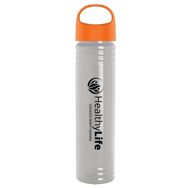 32 oz. Transparent Bottle with Oval Crest lid. Slim Cylinder Design... from ASI 40480 Koozie Group