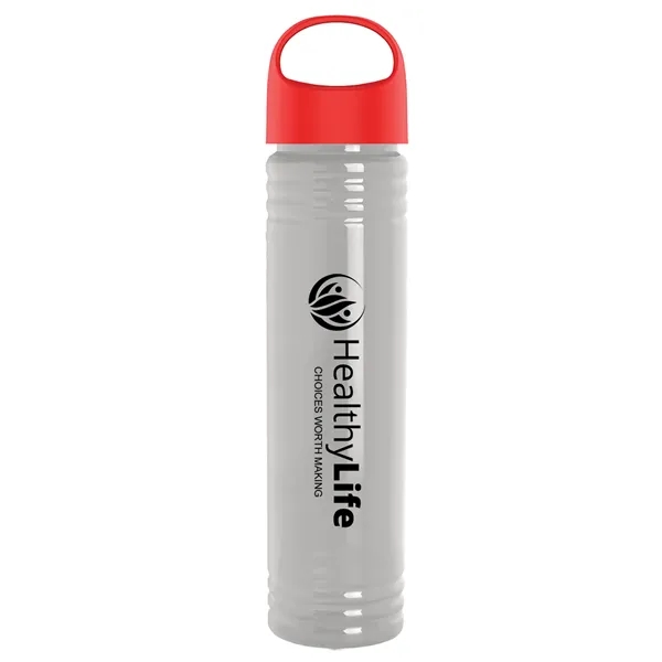 32 oz. Transparent Bottle with Oval Crest lid. Slim Cylinder Design... from ASI 40480 Koozie Group