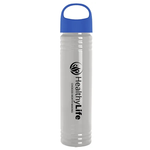 32 oz. Transparent Bottle with Oval Crest lid. Slim Cylinder Design... from ASI 40480 Koozie Group