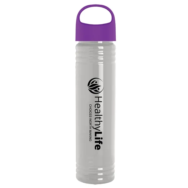 32 oz. Transparent Bottle with Oval Crest lid. Slim Cylinder Design... from ASI 40480 Koozie Group