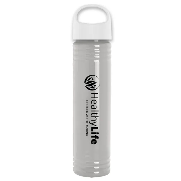 32 oz. Transparent Bottle with Oval Crest lid. Slim Cylinder Design... from ASI 40480 Koozie Group