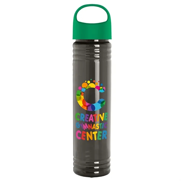32 oz. Transparent Bottle with Oval Crest lid. Slim Cylinder Design... from ASI 40480 Koozie Group