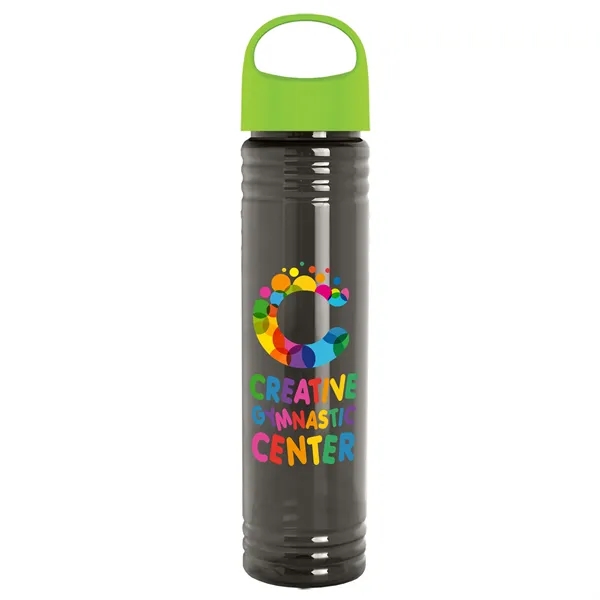 32 oz. Transparent Bottle with Oval Crest lid. Slim Cylinder Design... from ASI 40480 Koozie Group